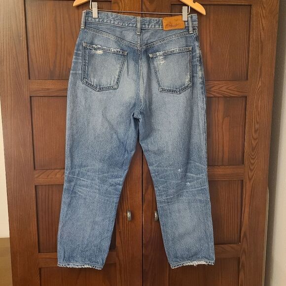 Moussy Vintage Marshall Skinny Boyfriend Jeans Blu 110 *modified* - Picture 11 of 12